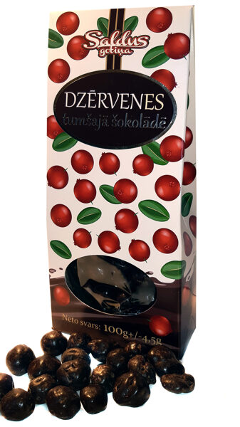 DZĒRVENES tumšajā šokolādē (100g)