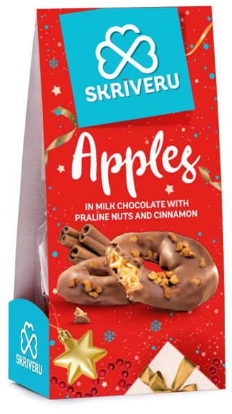 Āboli piena šokolādē ar pralinē riekstiem un kanēli (120g)