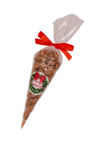 Karamelizētas mandeles ar kanēli svētku iepakojumā (100g)