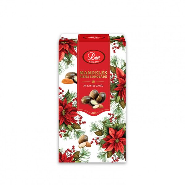 Mandeles piena šokolādē ar Lattes garšu 100g
