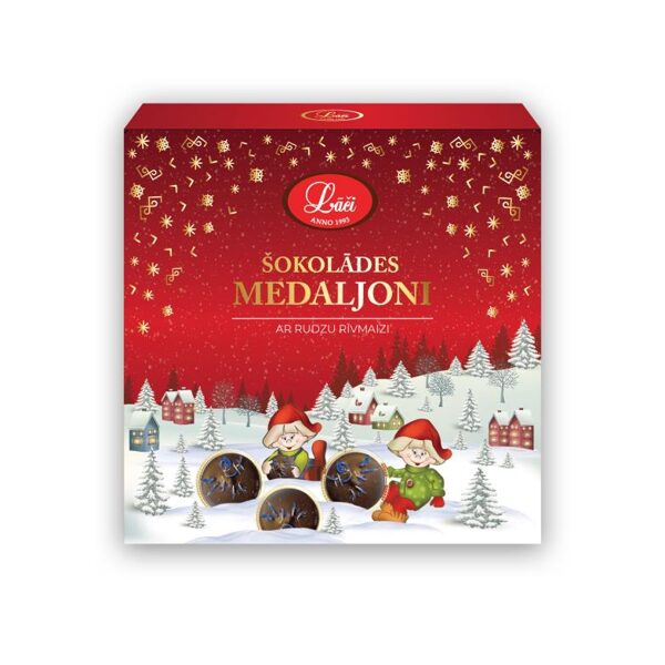 Tumšās šokolādes medaljoni ar rudzu rīvmaizi un balzāmu (100g)