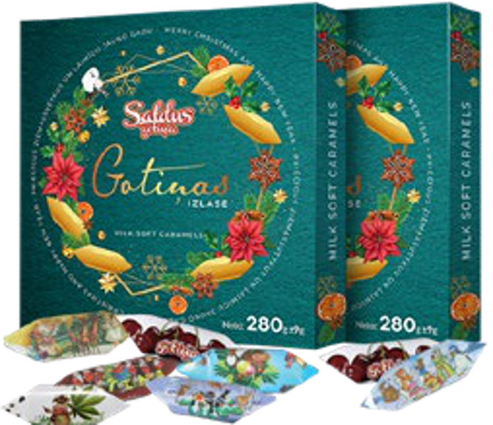 Saldumu komplekts - konfektes "Gotiņa" izlase (280 gr.)