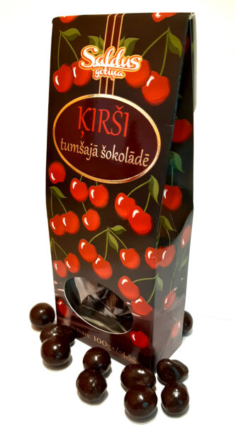 ĶIRŠI tumšajā šokolādē (100g)