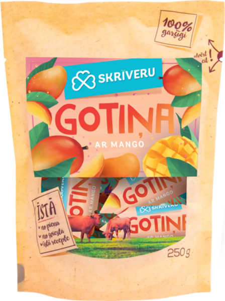 Piena konfekte "Skrīveru Gotiņa" ar mango 250g