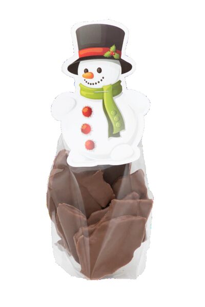 Sublimētas melones piena šokolādē Ziemassvētku iepakojumā 40g