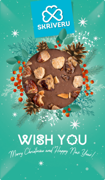 Piena šokolāde ar kanēli un pralinē 90g